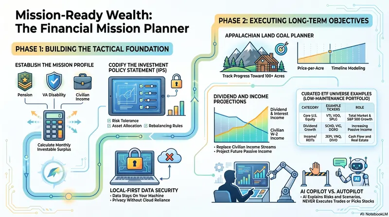 Financial Mission Planner project infographic